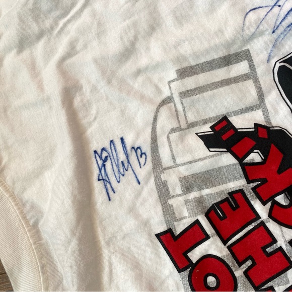 Vintages Chicago Blackhawks Shirt with Many NHL players signing, Size XL,80$ - Picture 5 of 6